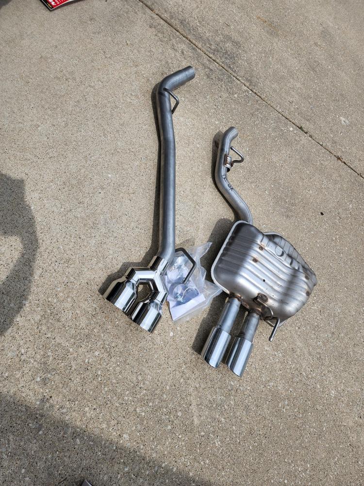 2.5" Axle-Back 2020-2022 Ford Explorer ST/Explorer Platinum, Lincoln Aviator, 3.0L EcoBoost, Dual Rear Aluminized Steel w/ Quad Tips - Customer Photo From Kurt Cichowski