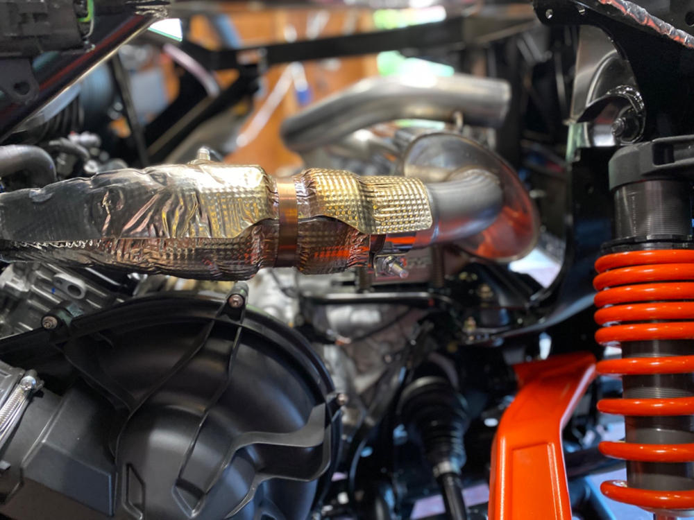 2.5" Single Slip-on Exhaust 2021-2023 CAN-AM Commander 1000R/ Maverick Sport 1000R, Center Exit, Performance Series, T304 SS - Customer Photo From Kerry Brobst
