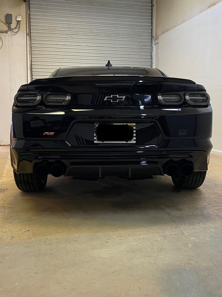 3" Dual Axle Back, Quad Tips, Black Coated, Chevy Camaro SS & ZL1 6.2L 2016 - 2021 - Customer Photo From Jeremy Shoemaker