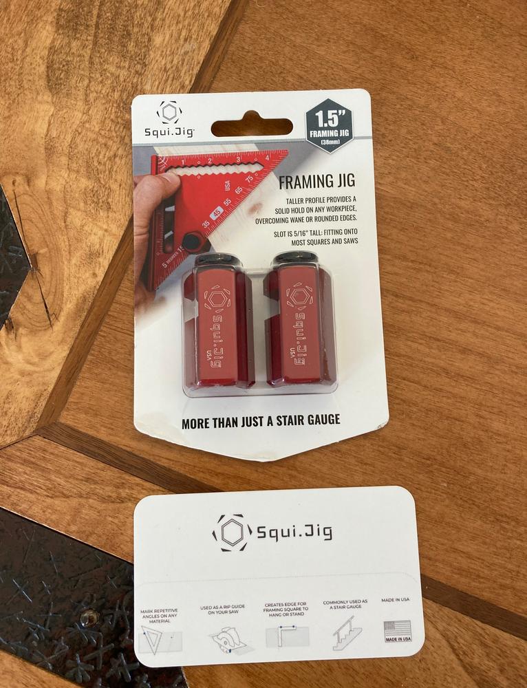 Squi.Jig 1.5” Tall- Framing Jigs (Red) - Customer Photo From Renovations Rentals 