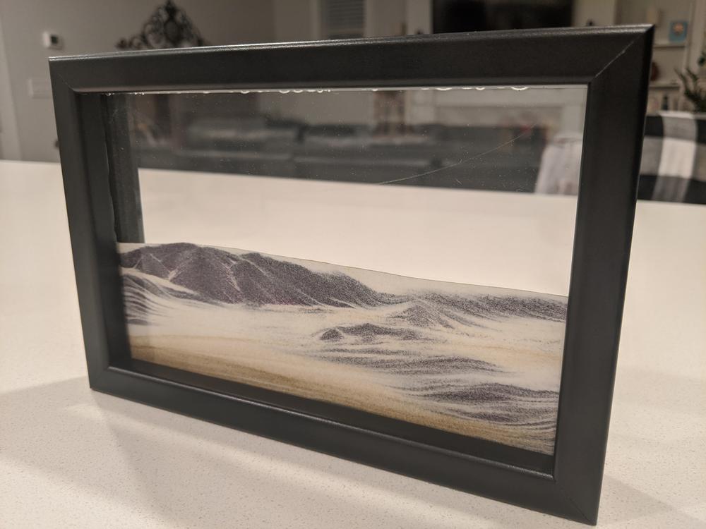 Horizon Black Moving Sand Art- By Klaus Bosch - Customer Photo From Irina C.