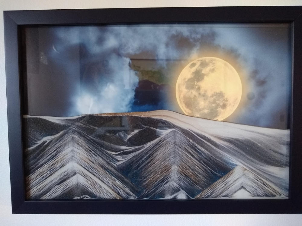 New! Harvest Moon Movie Moving Sand Art- By Klaus Bosch - Customer Photo From Ron Jarvis