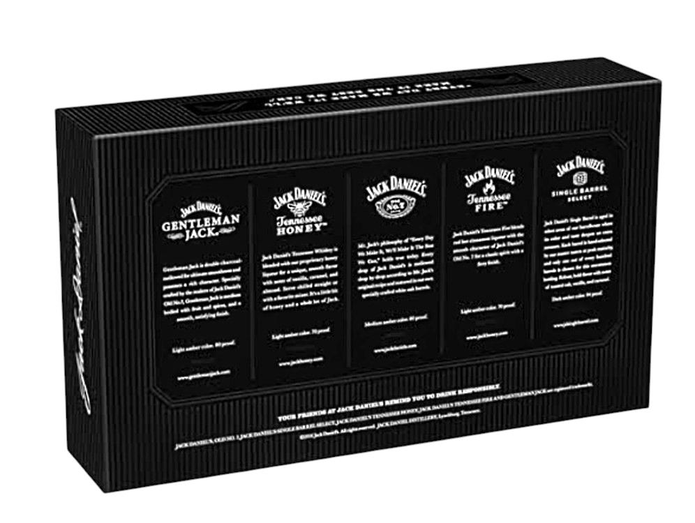 Jack Daniel's 5-Pack Gift Set | 50mL Minis – Wooden Cork