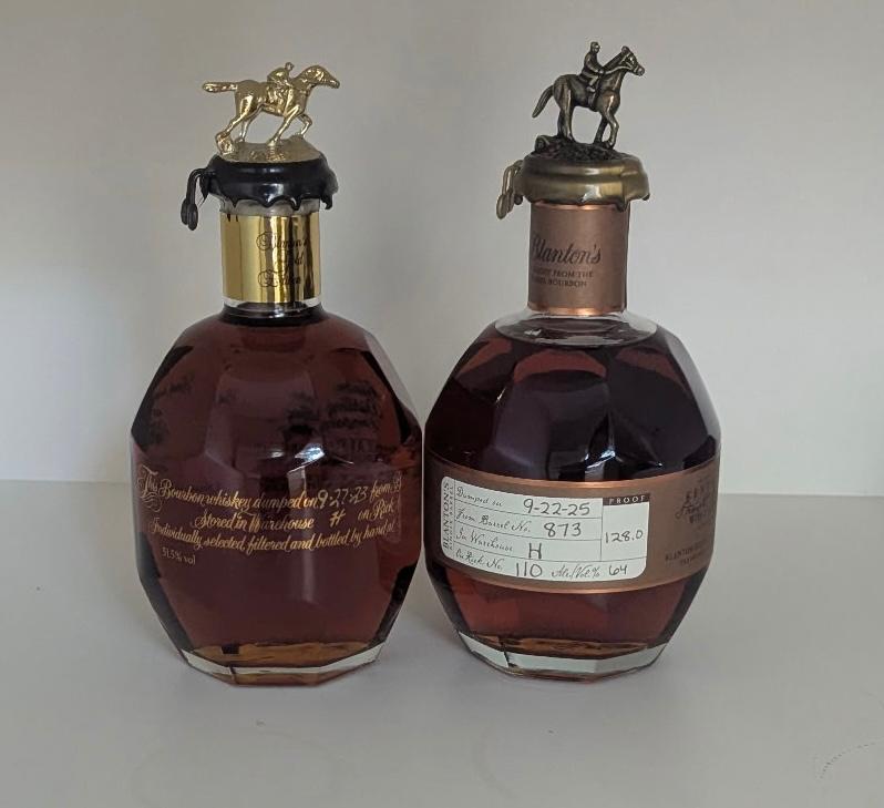 Blanton's Gold and Straight From The Barrel Bundle – Wooden Cork