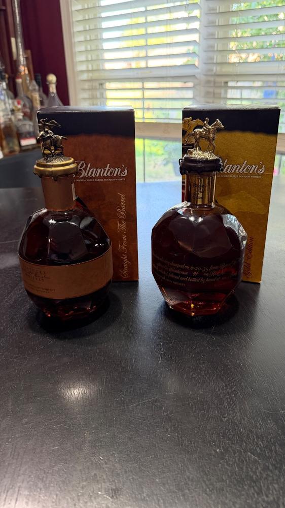 Blanton's Gold and Straight From The Barrel Bundle – Wooden Cork