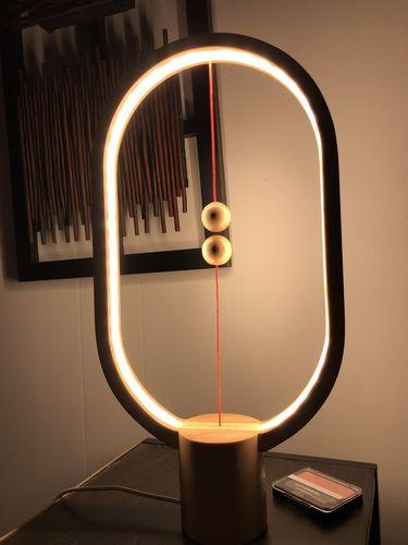 Original Balance Wood Magnetic LED Oval Table Lamp