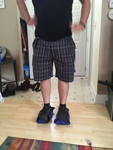 reusable shoe covers snap on