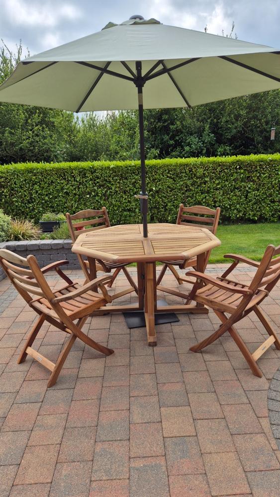 Alexander Rose Redcliffe Acacia Wood Gateleg Dining Table - Customer Photo From Robert Magill