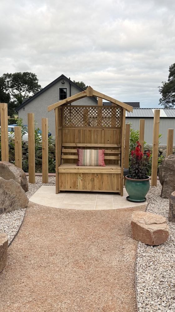 Zest Dorset Arbour with Storage Box - Customer Photo From Joseph Kerr