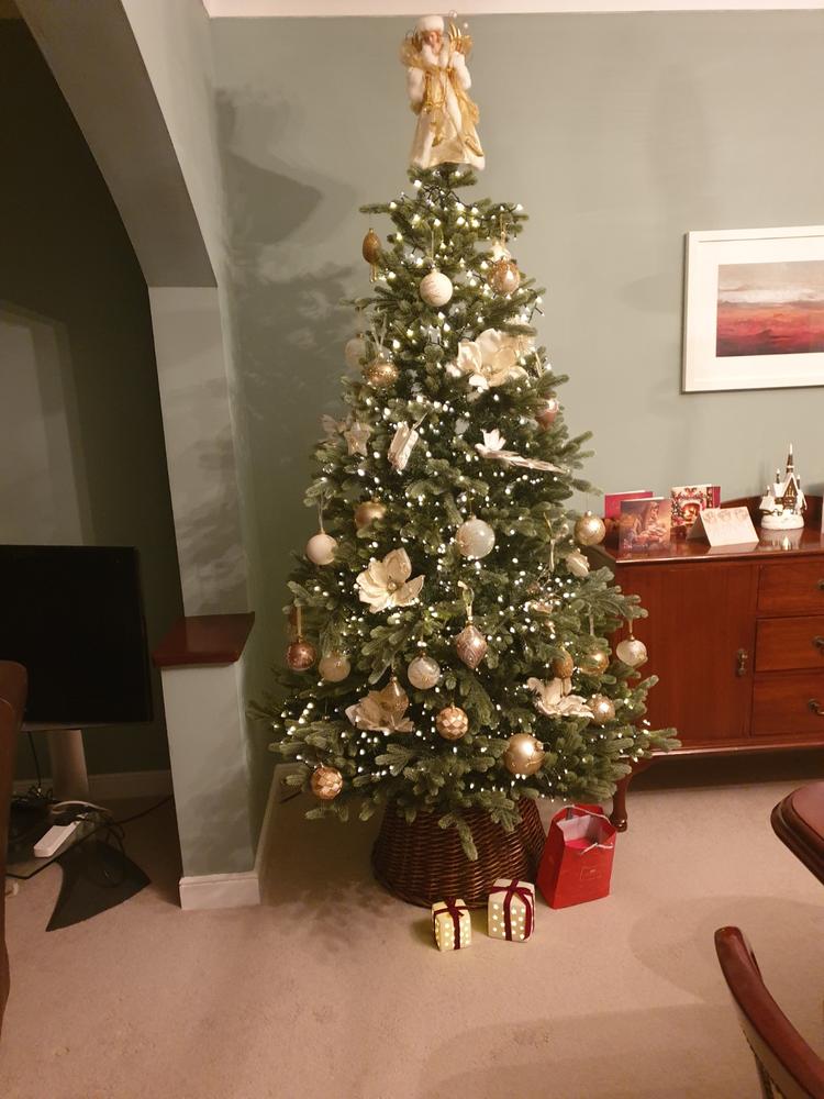 Everlands Geneva Fir Christmas Tree 210cm / 7ft (ex-display) - Customer Photo From Cora Foley