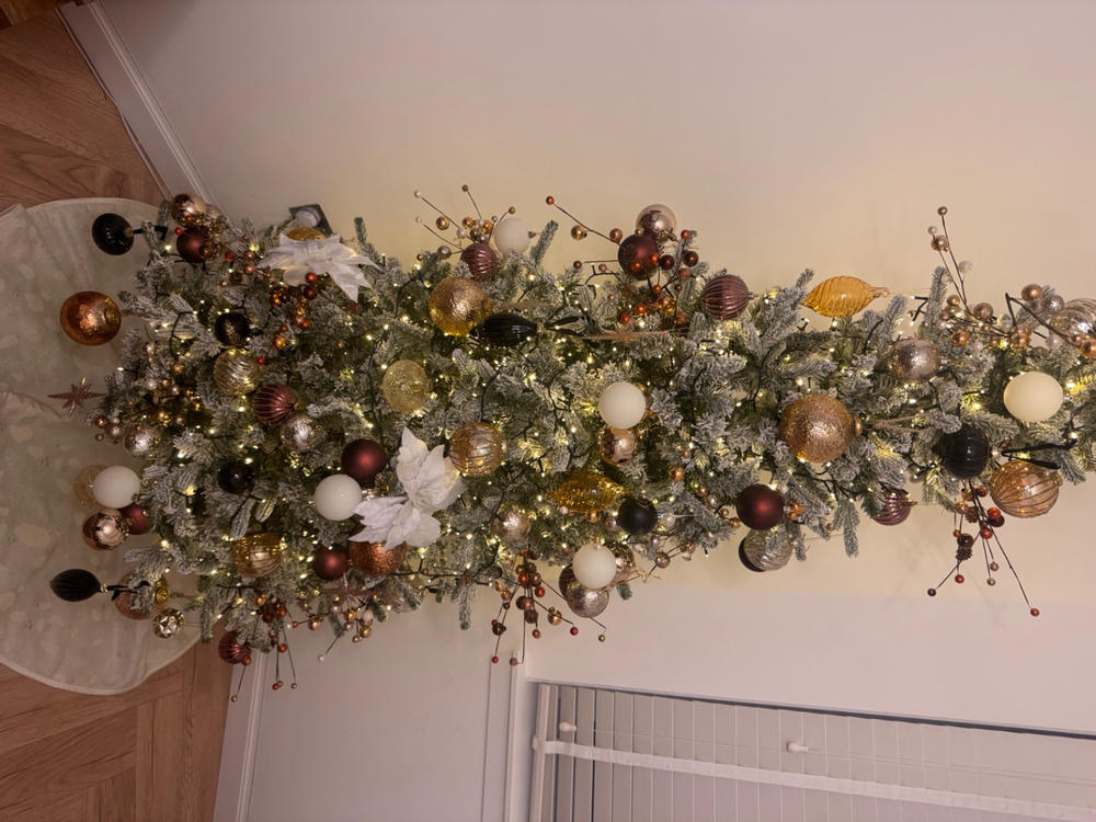 Everlands Frosted Killington Fir Christmas Tree 210cm / 7ft - Customer Photo From Lynsey Milne