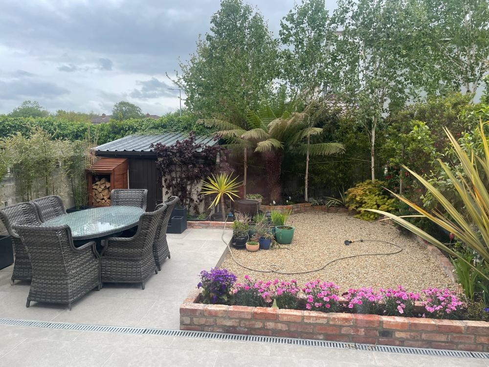 Amalfi High Back 6 Seat Oval Dining Set in Grey - Customer Photo From Tony O Grady