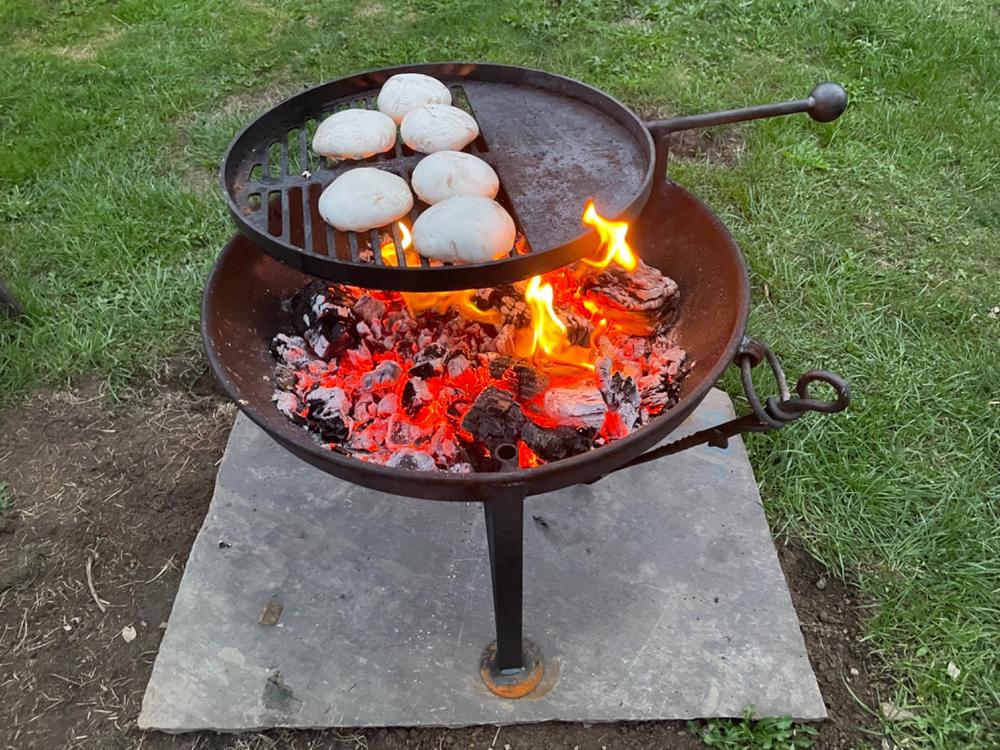 Plain Jane Garden Fire Pit with Swing Arm BBQ - various sizes from 60cm - 90cm diameter - Customer Photo From James massey