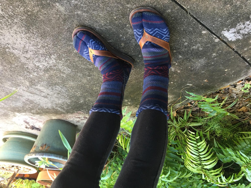 Polar Feet® Fleece Tabi Socks - Nordic - Customer Photo From Ruth Nichols
