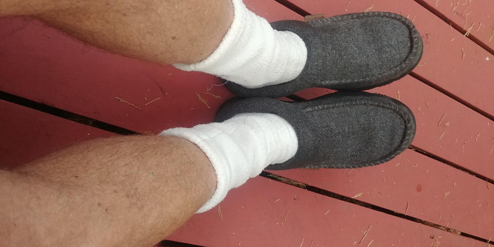 Polar Feet® Supersoft Fleece Socks - Cream - Customer Photo From Alex Jones