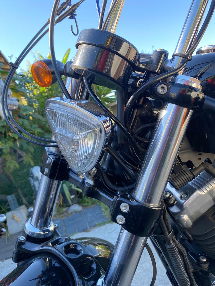Triangle Chopper Headlight - Aris Style -Chrome – TC Bros