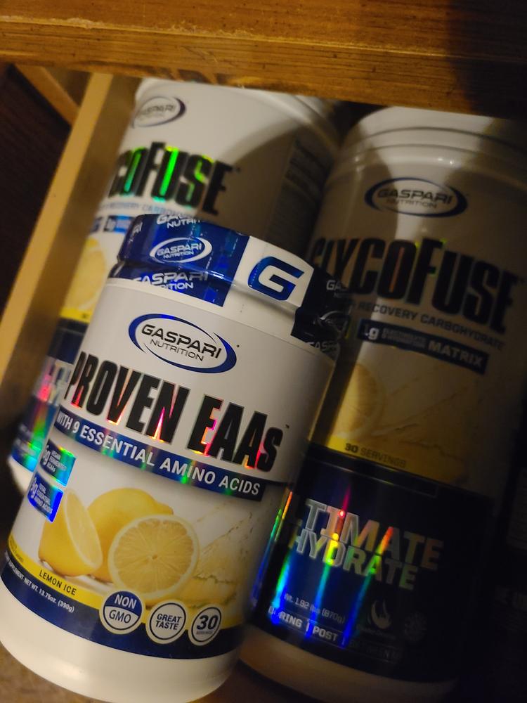 Recover Your Mass Stack - GLYCOFUSE/PROVEN EAAs™ - Customer Photo From Matthew A.