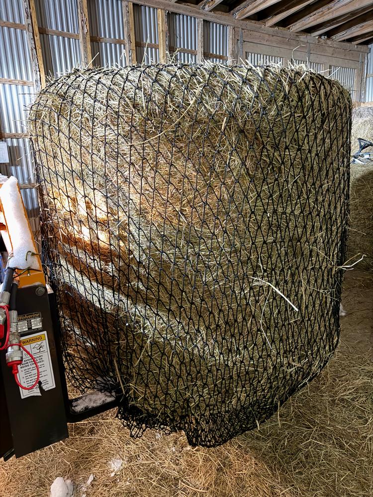 Heavy Gauge Round Bale Hay Net - Customer Photo From Bryan Fuller
