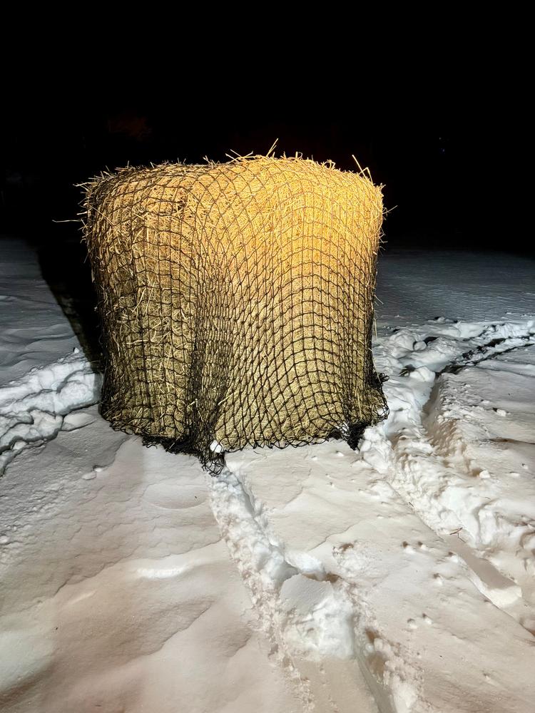 Heavy Gauge Round Bale Hay Net - Customer Photo From Bryan Fuller