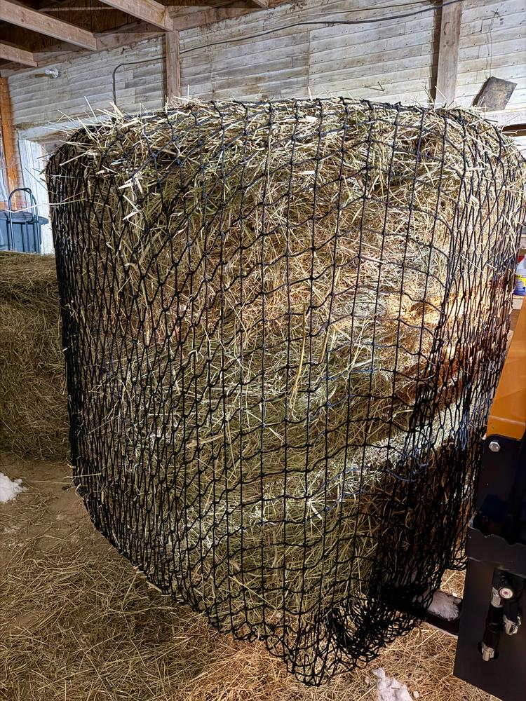 Heavy Gauge Round Bale Hay Net - Customer Photo From Bryan Fuller