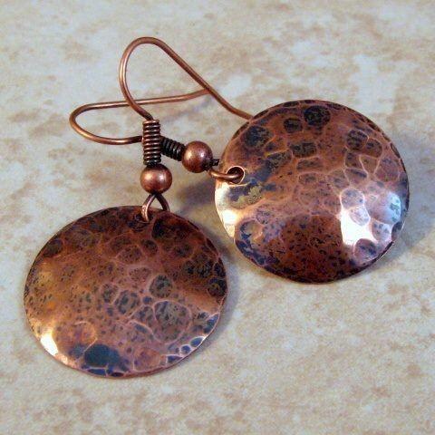 10 Pure 100% Genuine Copper Big 7/8 inch (22mm) Fancy French Hook