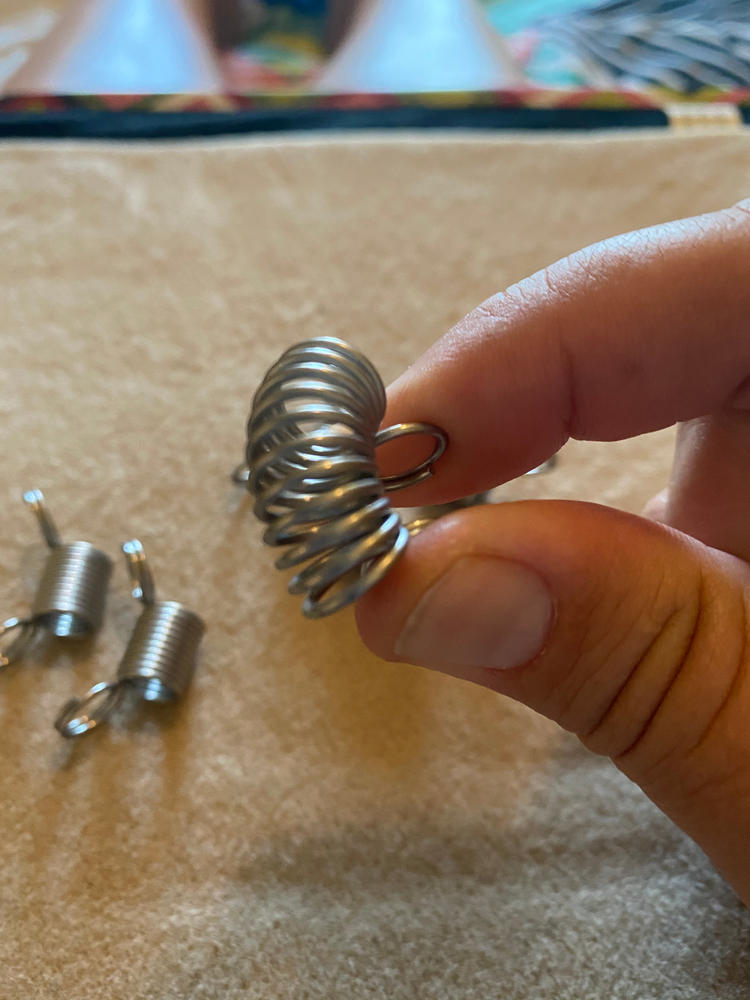 8-pk Metal Springs Bead Stopper, DIY Bead Stopper, Jewelry Making