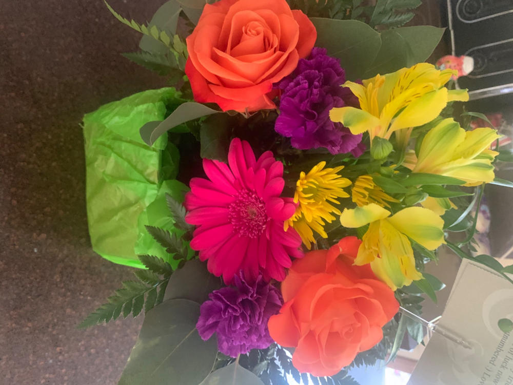 Splash of Love Flower Bouquet - Customer Photo From Mallory Langler
