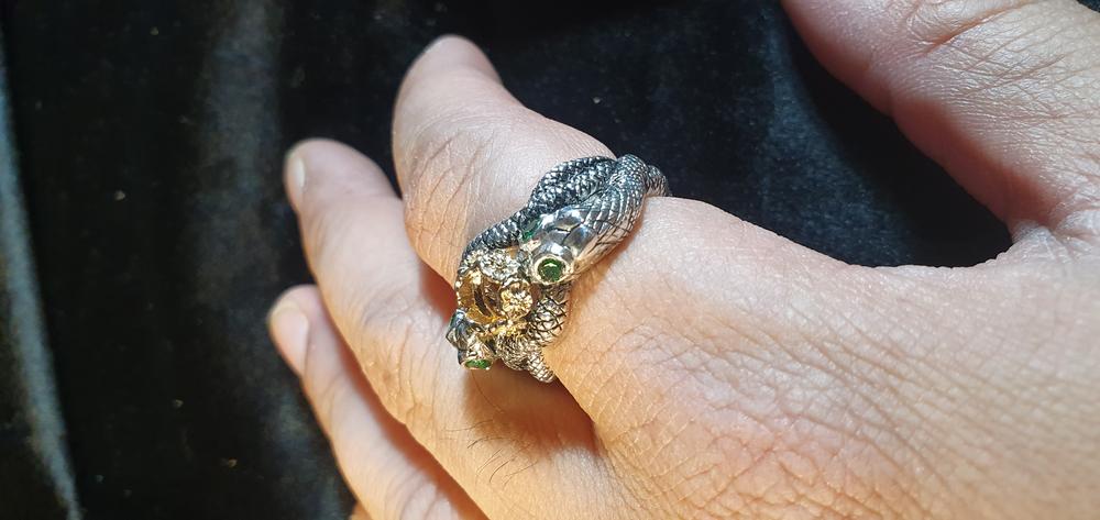 Engagement Ring of ARAGORN™ and ARWEN™ - Customer Photo From Jonathan 