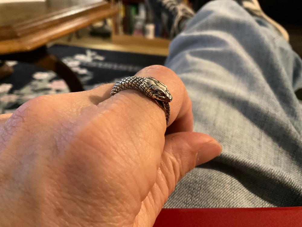 Ouroboros Ring - Customer Photo From Winn W.