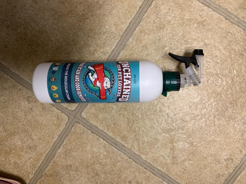 UNCHAINED Urine Stain Odor Eliminator for Pet Owners - Customer Photo From Bliss Abrantes