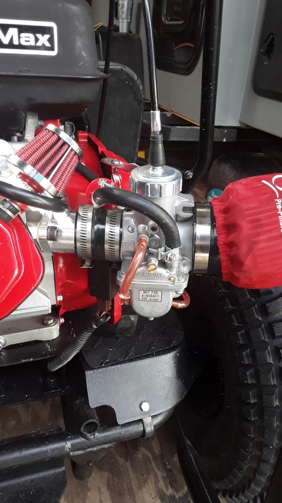 34 mm Mikuni Round Slide Carb Kit, GX390 Predator 420 - Customer Photo From WILLIAM Lucas