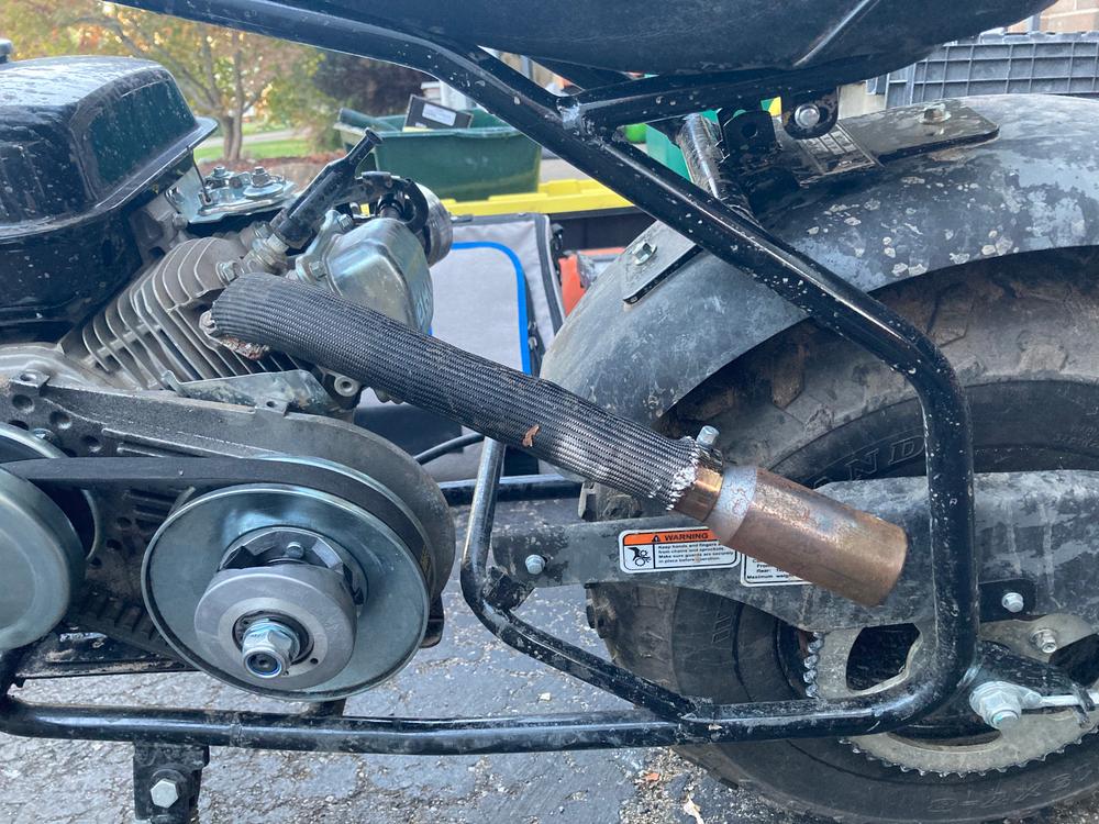1" Exhaust Silencer, Mini 91 "Slip On" - Customer Photo From Ben