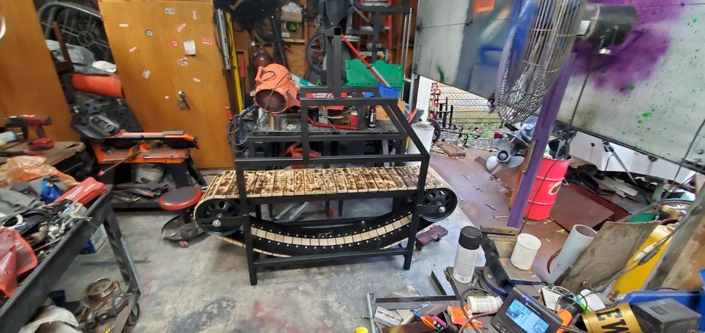 10" Steel Wheel, Black Oxide With 5/8" ID Precision Bearings - Customer Photo From Anonymous