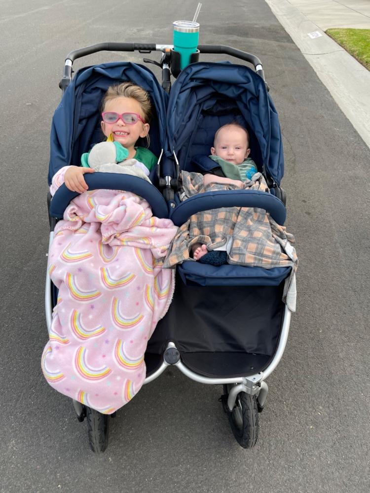 Indie Twin - Double Stroller - Past Collection - Customer Photo From Scott Foley