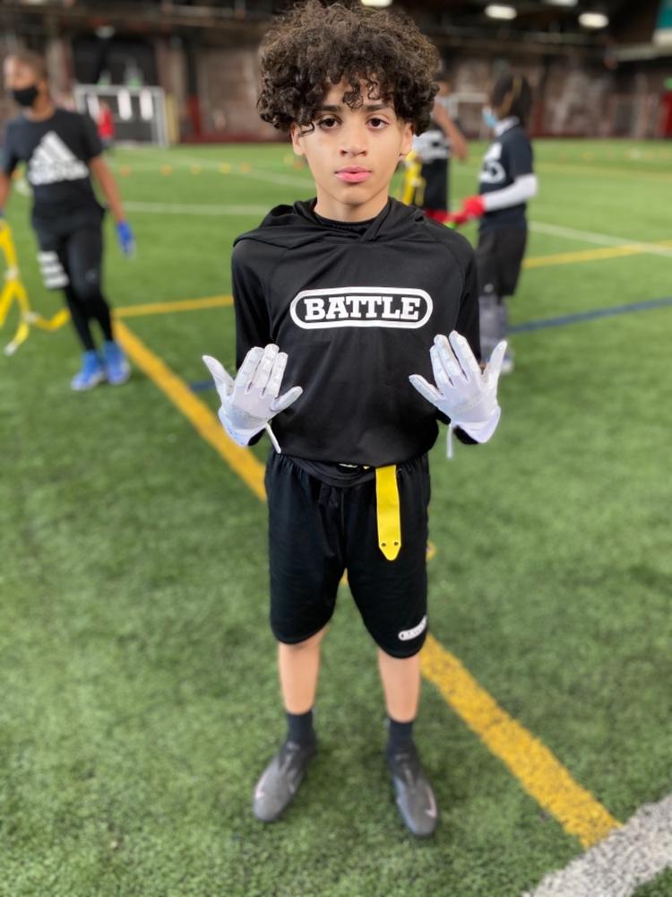 Battle Double Threat Youth Football Receivers Gloves, Football Gloves