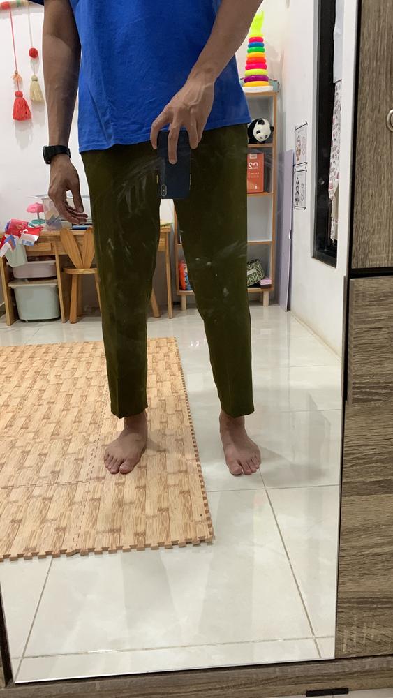 Celana Dark Green Ankle Air - Customer Photo From Andhika