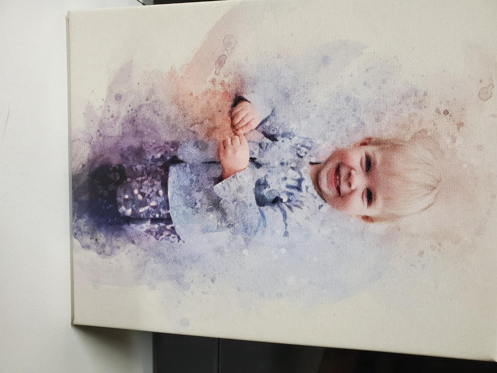 Watercolor Painting Portrait - Customer Photo From Norma Robideau
