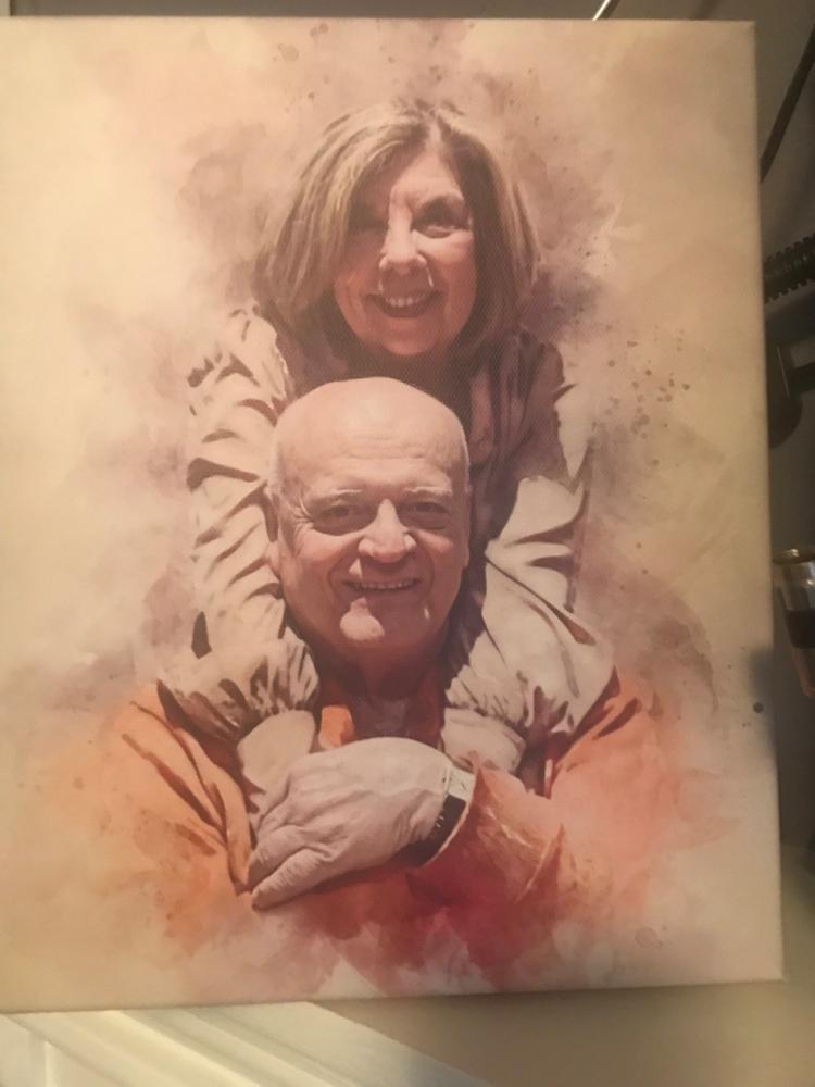 Watercolor Painting Portrait - Customer Photo From Judy Cuccolo