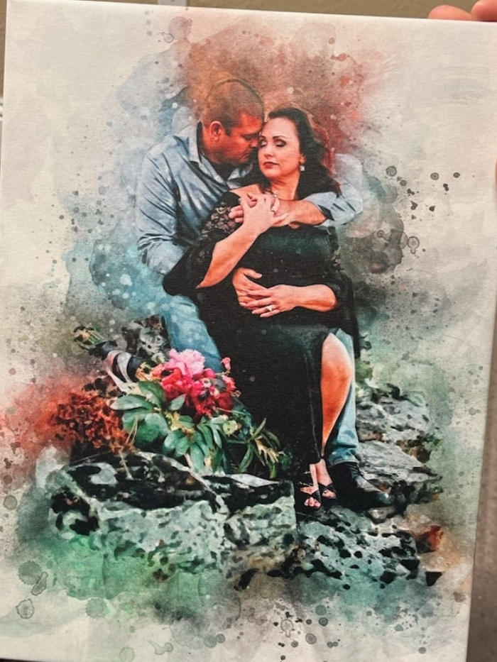 Watercolor Painting Portrait - Customer Photo From Kathy Kirby
