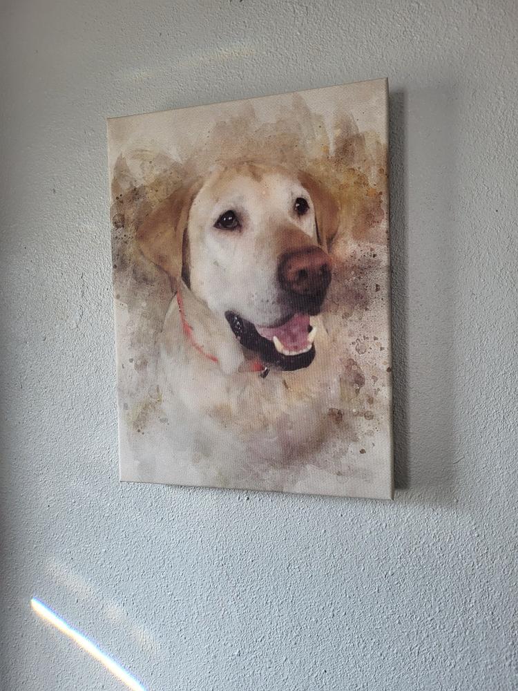 Pet Watercolor Painting Portrait - Customer Photo From Dianne Kriz
