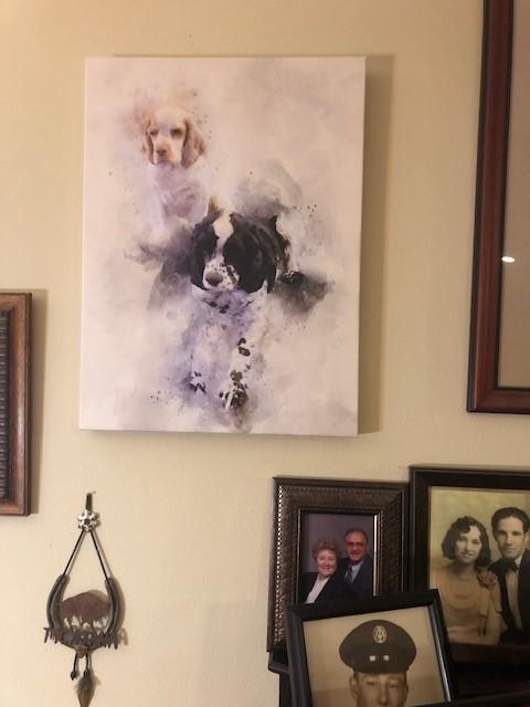 Pet Watercolor Painting Portrait - Customer Photo From Yvette Worman