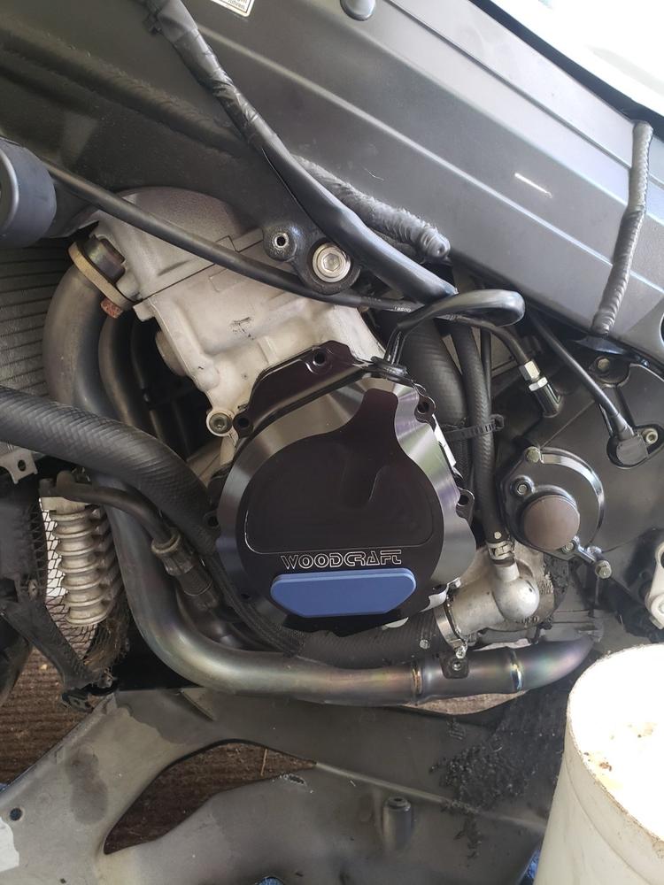 60-0242LB 2003-05 Suzuki GSX-R600/750/1000 LHS Stator Cover w/ Skid Plate - Customer Photo From Anonymous