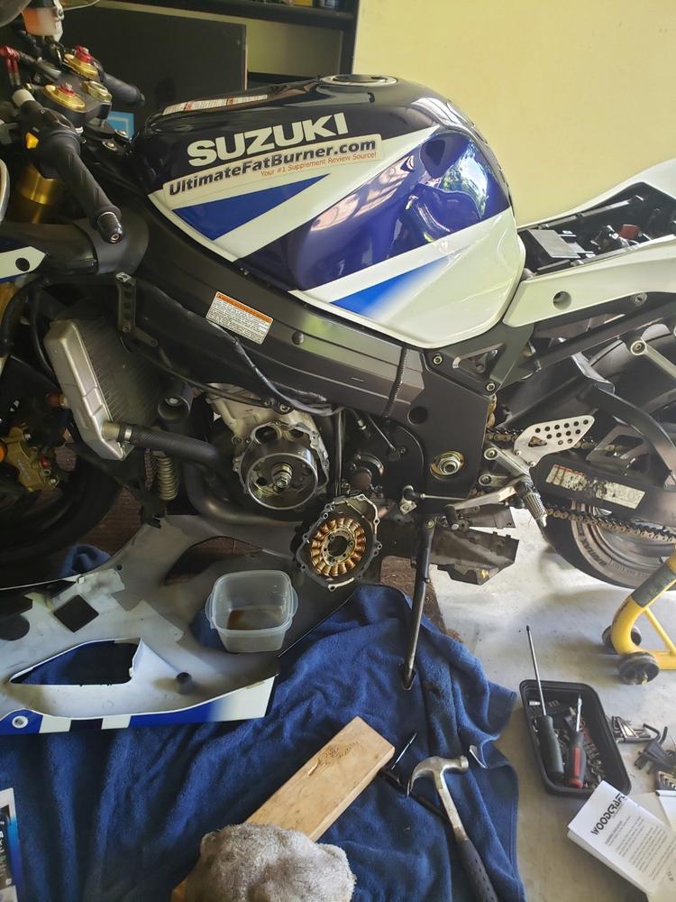 60-0242LB 2003-05 Suzuki GSX-R600/750/1000 LHS Stator Cover w/ Skid Plate - Customer Photo From Anonymous