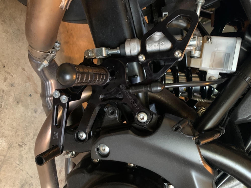 05-4229B Suzuki SV650 2017-21 Complete Rearset w/ Pedals - STD/GP Shift - Customer Photo From Anonymous