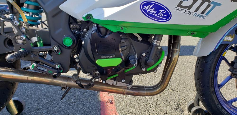 60-0403RC Yamaha R3 RHS Clutch Cover Protector w/ Skid Plate - Customer Photo From Anthony "Antlee" Terry