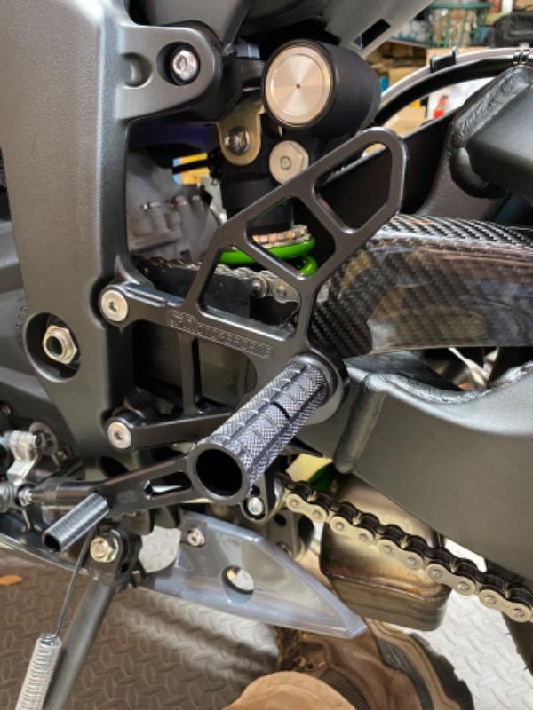 05-0151B Kawasaki Ninja ZX636 2019-21 Complete Rearset Kit w/ Pedals - STD/GP Shift - Customer Photo From Anonymous