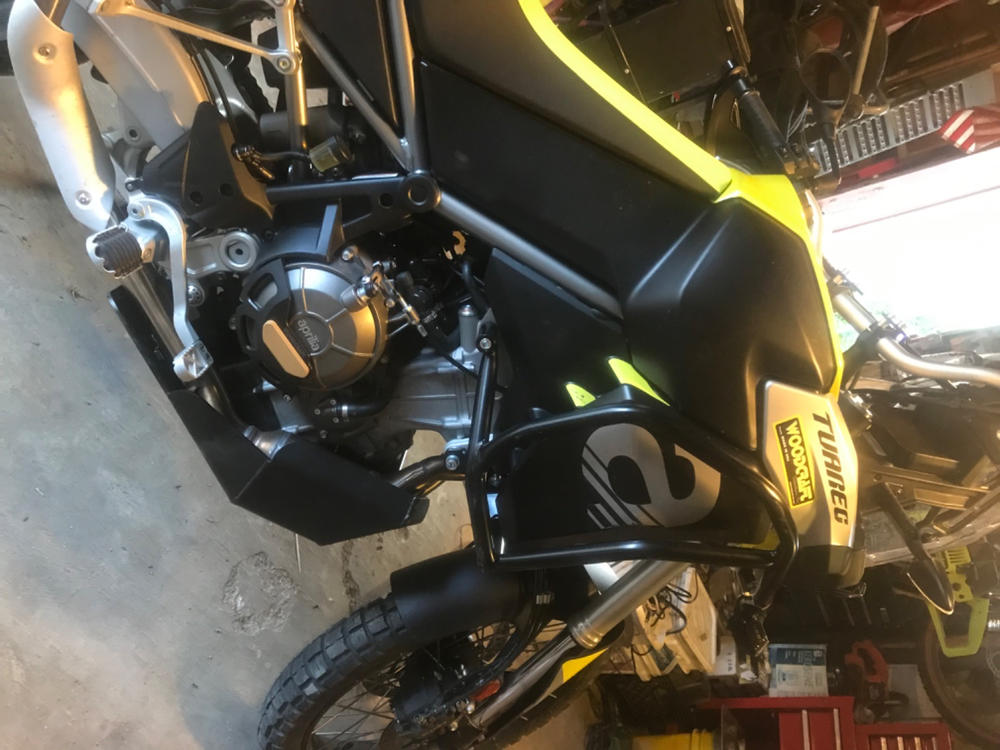 60-0760LB Aprilia RS660 LHS Stator Cover Protector w/ Skid Plate - Customer Photo From justin mead