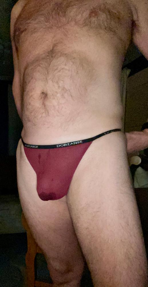 Doreanse 1330 Ribbed Modal T-Thong Modal Bordeaux - Customer Photo From Dave