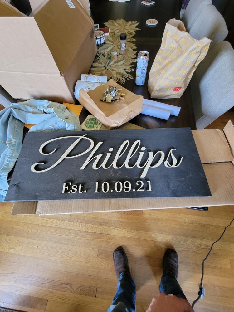 Custom Wood Sign - Customer Photo From Anonymous
