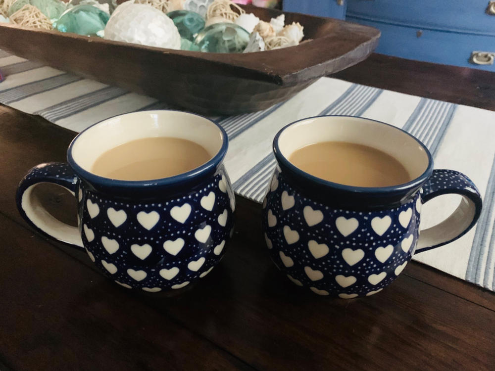 Large Belly Mug (Torrent of Hearts) - Customer Photo From Tracy C.